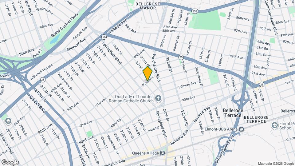92-01 220th St Mapa y Detalles de la Ubicación