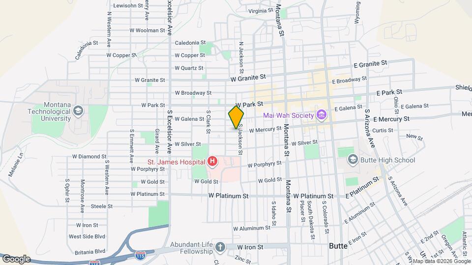 514 W Mercury St, Unit Upstairs duplex Map and Location Details