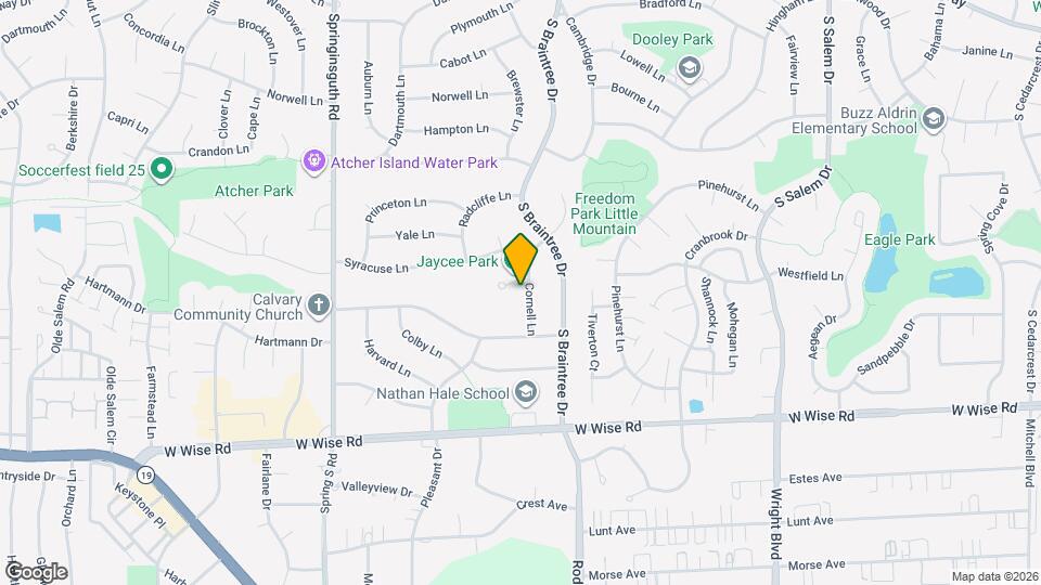 930 Cornell Ln Map and Location Details