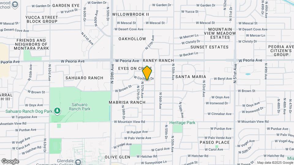 5638 W Comet Ave Map and Location Details