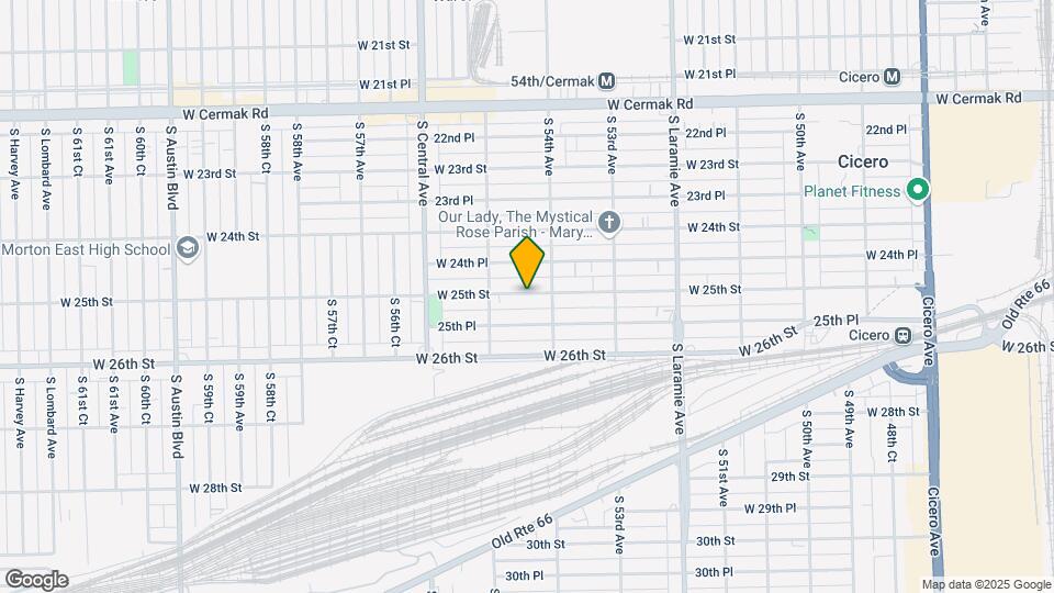 5415 W 25th St Map and Location Details