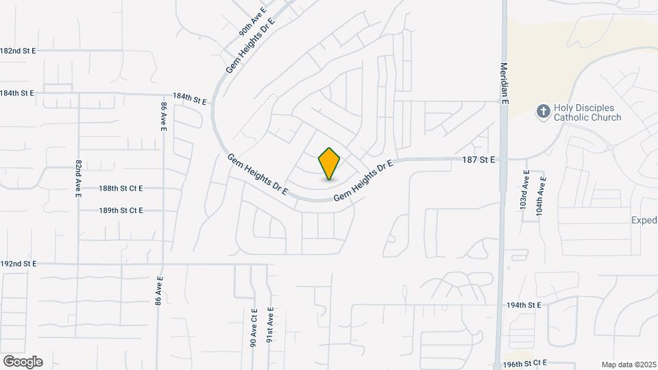 9519 187th St Ct E Map and Location Details