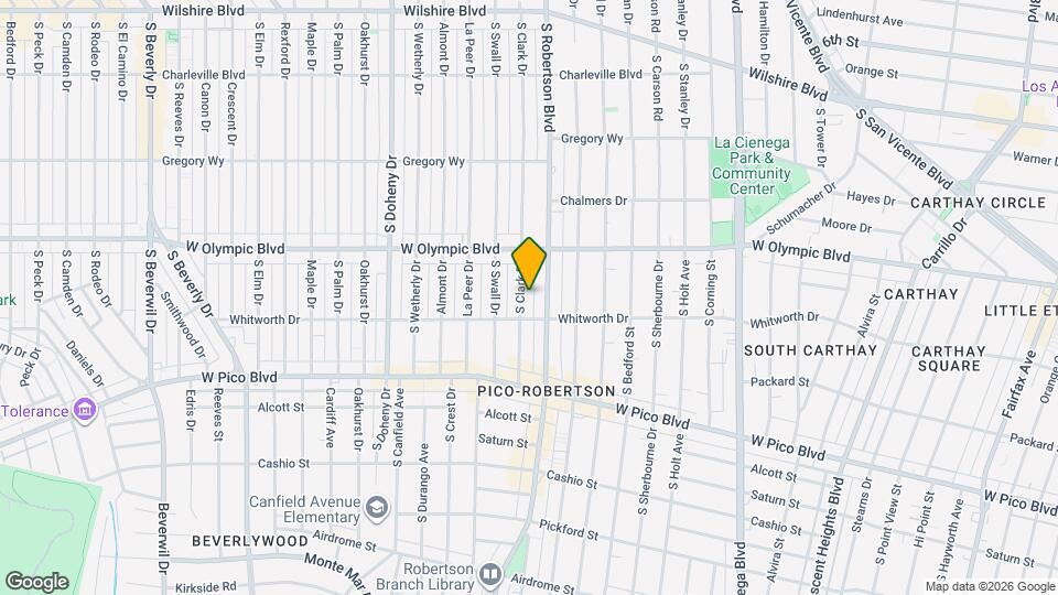 454 S Clark Dr Map and Location Details