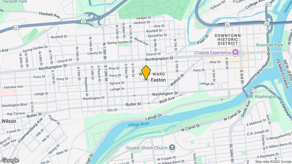 135 S 10th St Map and Location Details