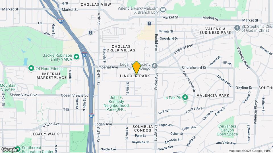 203 S Willie James Jones Ave Map and Location Details