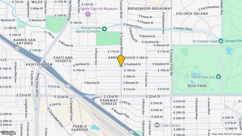 870-870 S Tucson Blvd Mapa y Detalles de la Ubicación