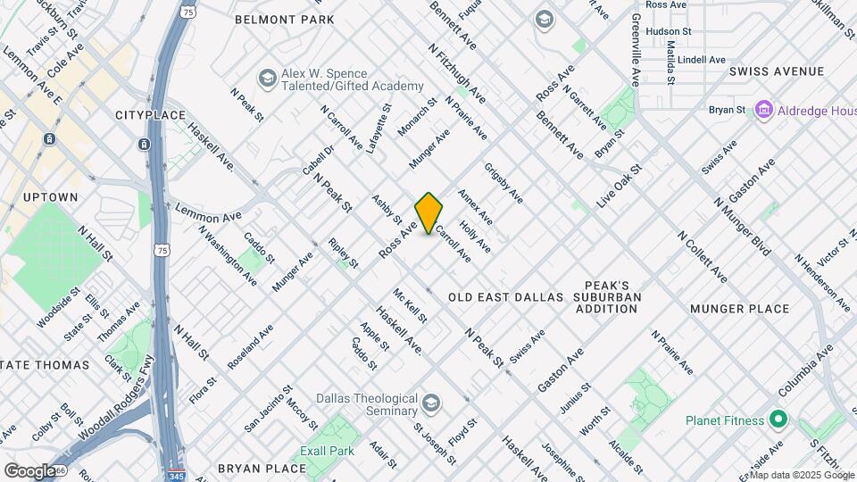 4407 San Jacinto St Map and Location Details