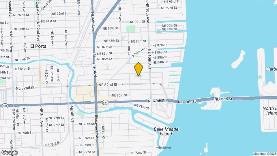 8238 NE 9th Ave Map and Location Details