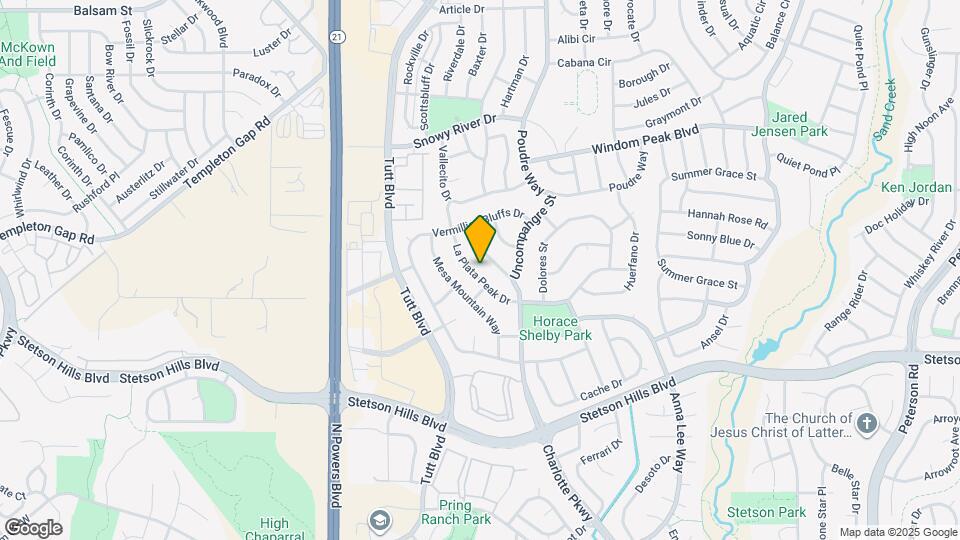 6388 La Plata Peak Dr Map and Location Details