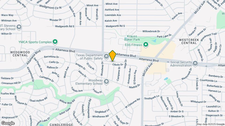 3800 Cibolo Dr Mapa y Detalles de la Ubicación
