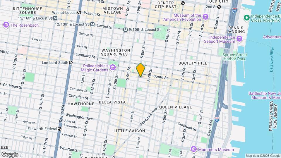 617 S 8th St Map and Location Details