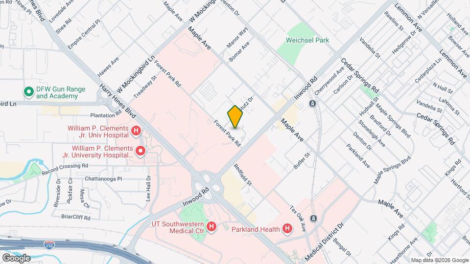 5720 Forest Park Rd, Unit 3409 Map and Location Details