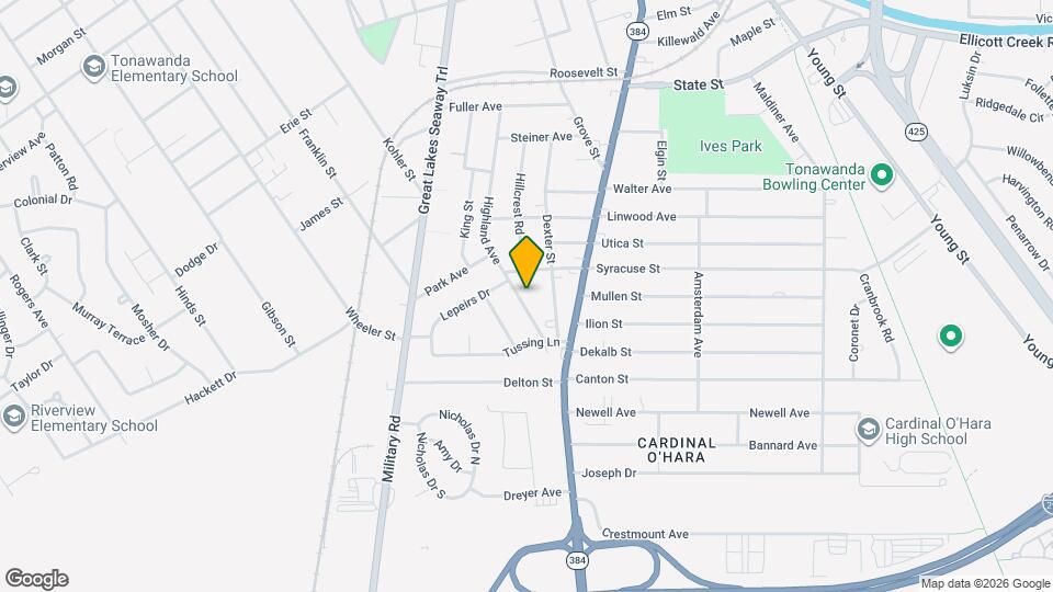 203 Highland Ave Map and Location Details