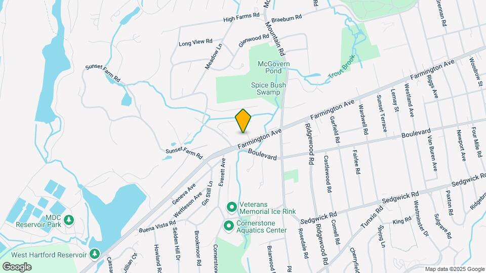 Eagle Rock Apartments at West Hartford Mapa y Detalles de la Ubicación