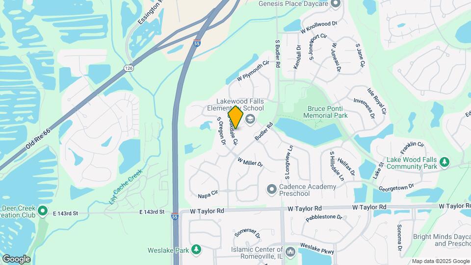 14039 S Oakdale Cir Map and Location Details