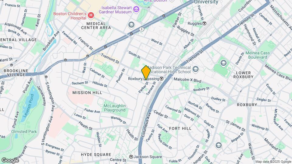 733 Parker St, Unit 1 Map and Location Details