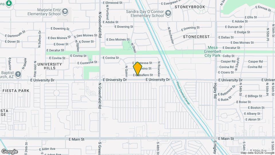 4645 E Caballero St Map and Location Details