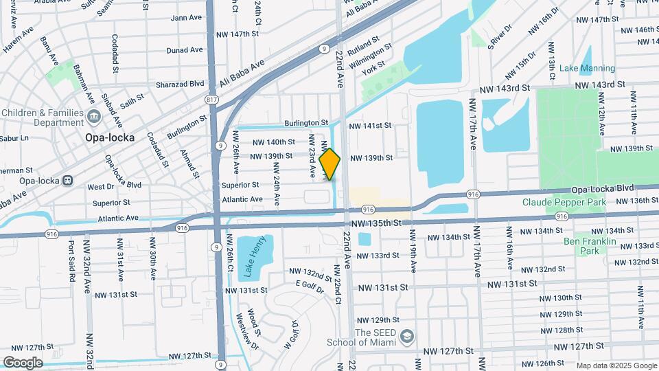2251 NW 136th Terrace Map and Location Details