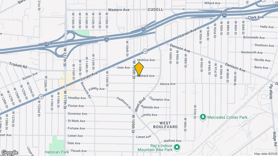 10415 Bernard Ave Map and Location Details