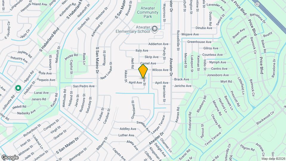 4696 April Ave Map and Location Details