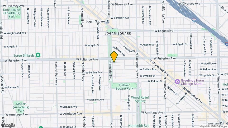 2337 N Kedzie Blvd, Unit 1 Map and Location Details