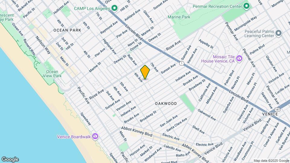 609 Sunset Ave Map and Location Details