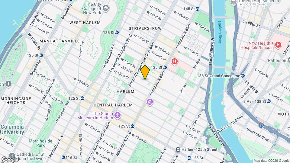 134 W 132nd St Map and Location Details
