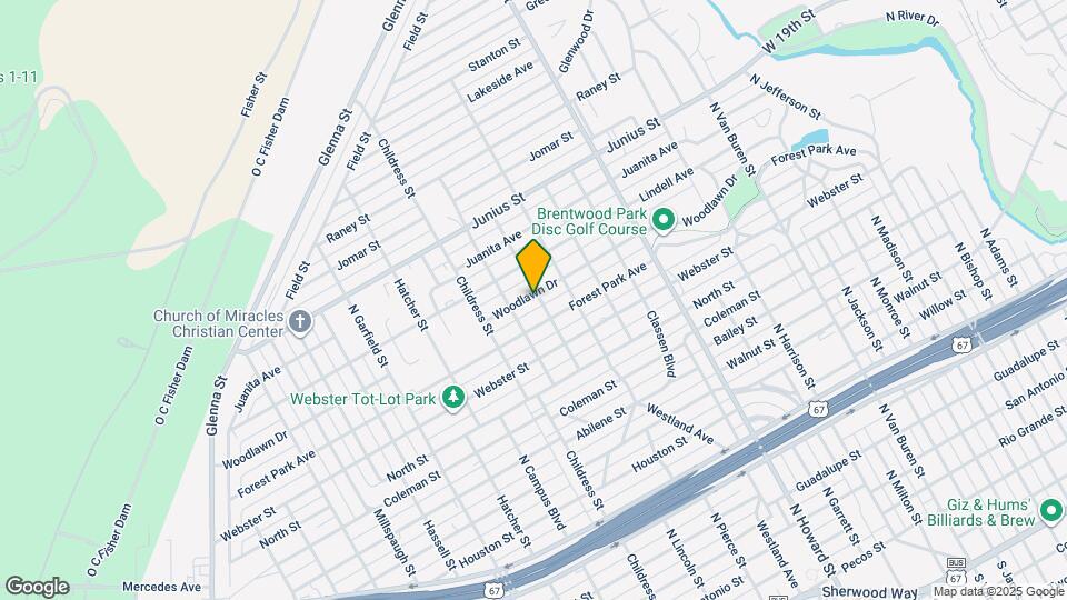 1307 Bertha St Map and Location Details