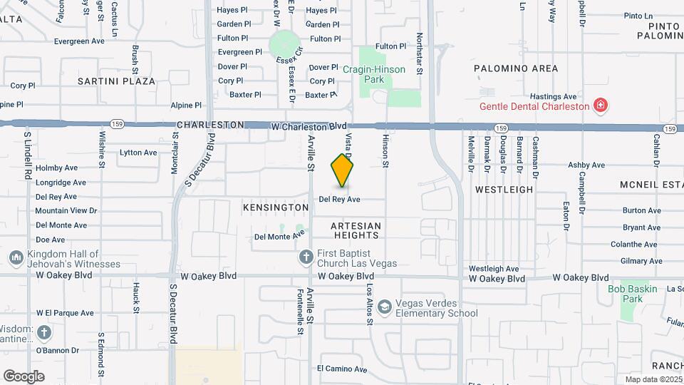 1425 Vista Dr Map and Location Details