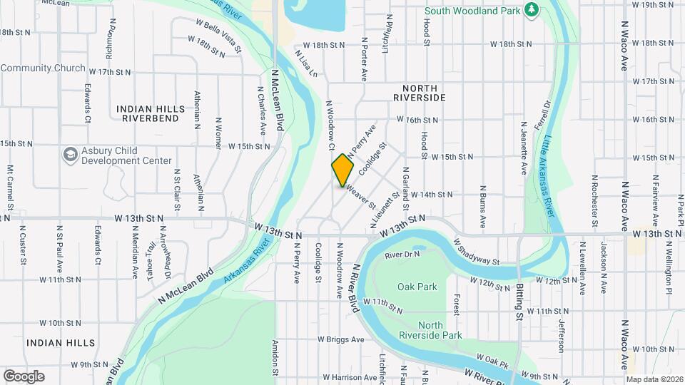 1457 N Coolidge Ave Map and Location Details