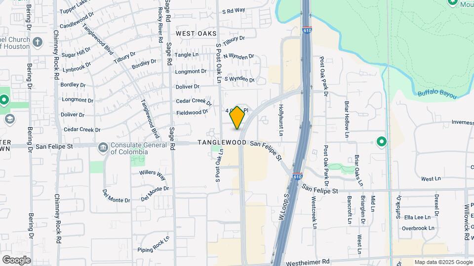 1616 Post Oak Blvd Map and Location Details
