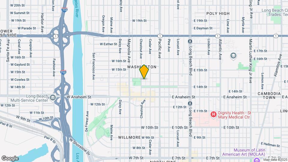 1424 Chestnut Ave Map and Location Details