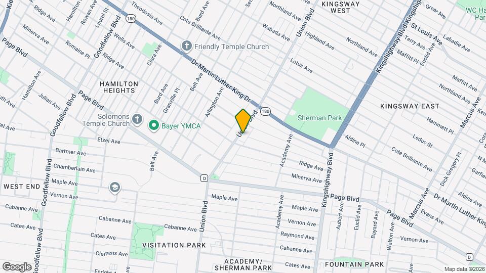 1420 Union Blvd Map and Location Details