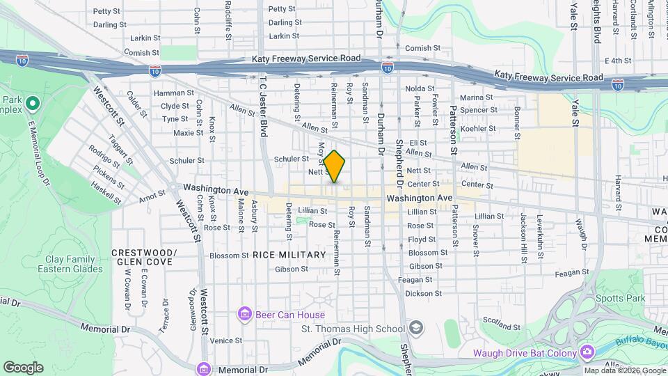 5212 Washington Ave Map and Location Details