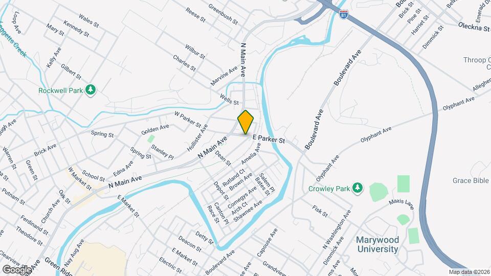 47 E Parker St Map and Location Details