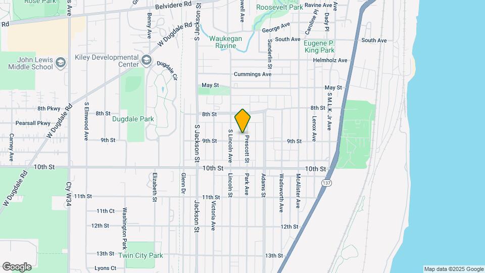 838 Prescott St Map and Location Details