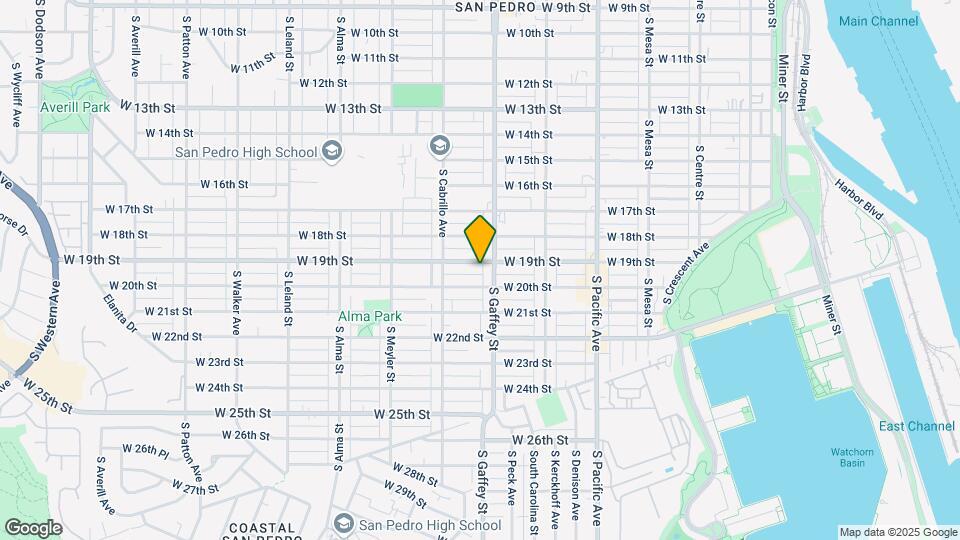 721 W 19th St Map and Location Details