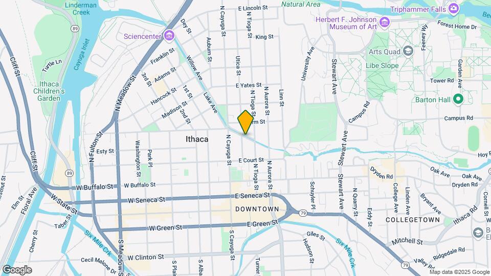 121 Cascadilla Ave Mapa y Detalles de la Ubicación