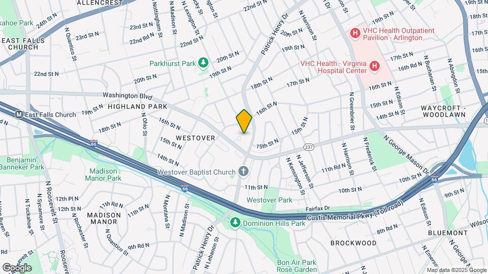 Westover Mapa y Detalles de la Ubicación