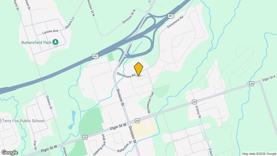 1055 Birchwood Trail Map and Location Details