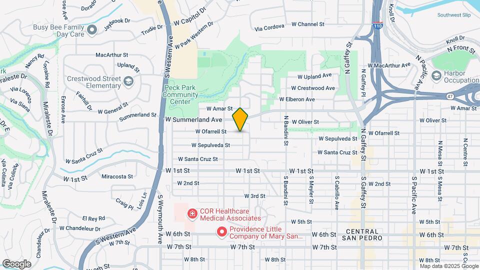 1237 W Ofarrell St Mapa y Detalles de la Ubicación