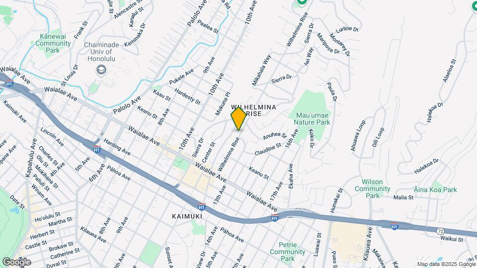 1406 Wilhelmina Rise Map and Location Details