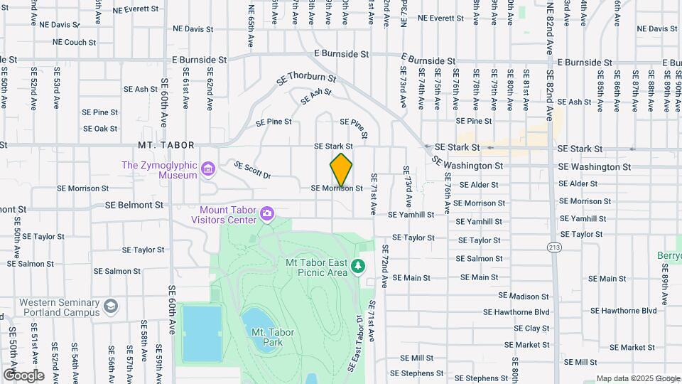 6916 SE Morrison St Map and Location Details