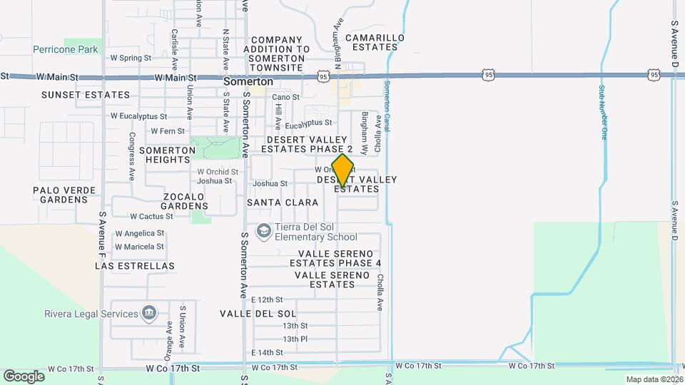 604 Yucca St Map and Location Details