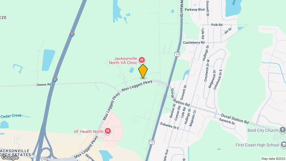 Furnished Studio-Jacksonville - Airport Map and Location Details