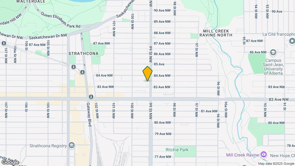 9906 83 Ave NW Map and Location Details