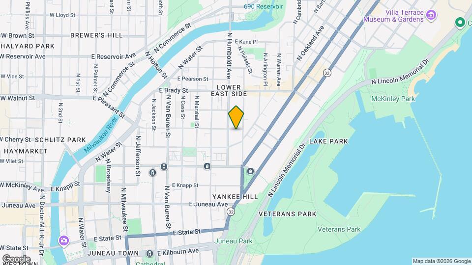 1121 E Pleasant St Mapa y Detalles de la Ubicación