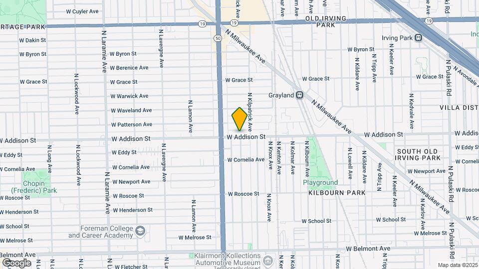 4720-4730 W Addison St Mapa y Detalles de la Ubicación