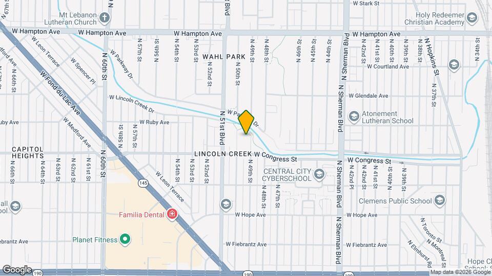 4451 N 49th St Map and Location Details