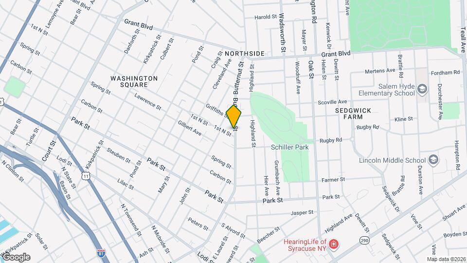 1221 Butternut St Map and Location Details